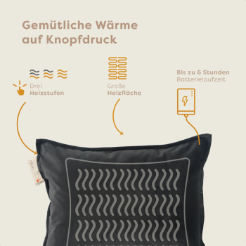 Pleafs Heizkissen Plush 45x60cm Onyx, 1 Stk